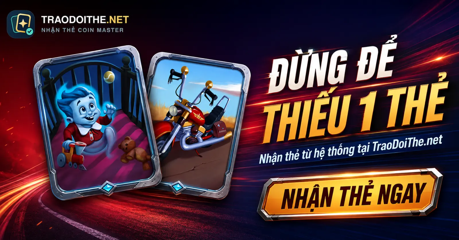 Nhận thẻ hiếm ngay tại TraoDoiThe.net