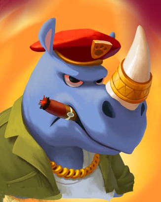 Thẻ Hà Mã Giận Dữ