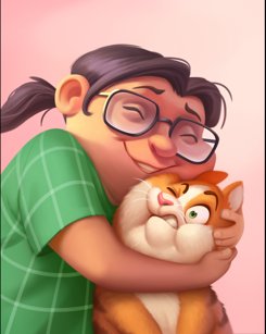 Thẻ Ôm Mèo Kitty