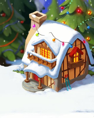 Thẻ Cabin Mùa Đông