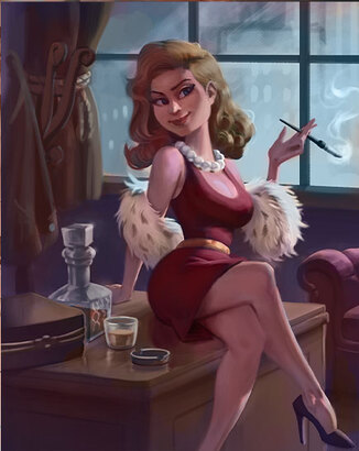 Thẻ Lola Mặc Đồ Lông