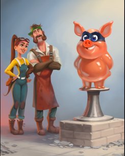 Thẻ Bệ Đứng Piggy