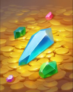 Thẻ Đá Quý Sắc Màu