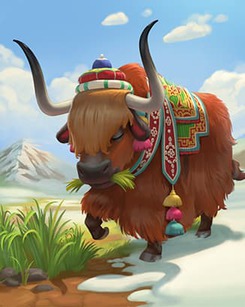 Thẻ Lối Đi Bò Yak