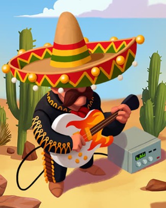 Thẻ Nhạc Mariachi Bản Metal