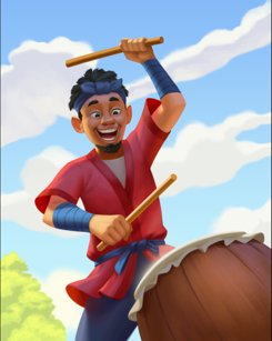 Thẻ Tay Trống Taiko