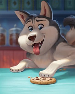 Thẻ Bữa Tiệc Của Husky