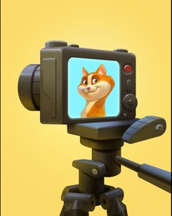 Thẻ Mèo Trên Máy Quay Phim