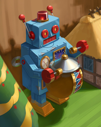 Thẻ Robot Chơi Trống
