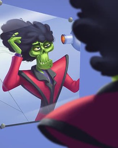 Thẻ Tóc Zombie